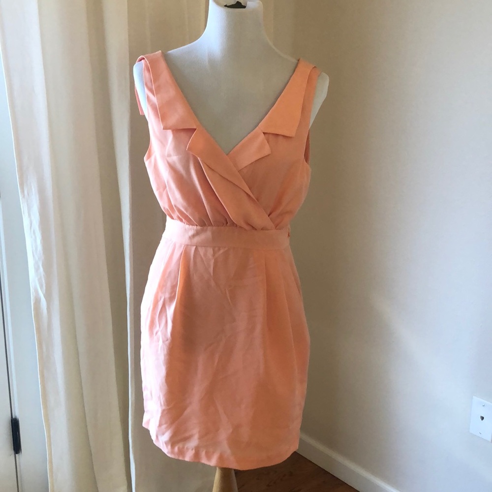 Peach Spring dress